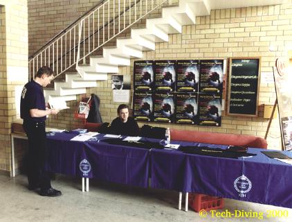 The registration desk
